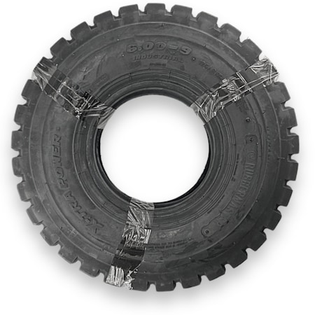 Rubbermaster 6.00-9 Industrial Lug 10 Ply Tube Type Forklift Tire 579582